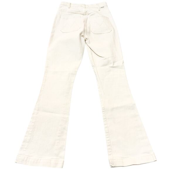 Mother Superior The Hustler Patch Pocket Flood Act Natural Denim Jeans Size 23 - Picture 3 of 9